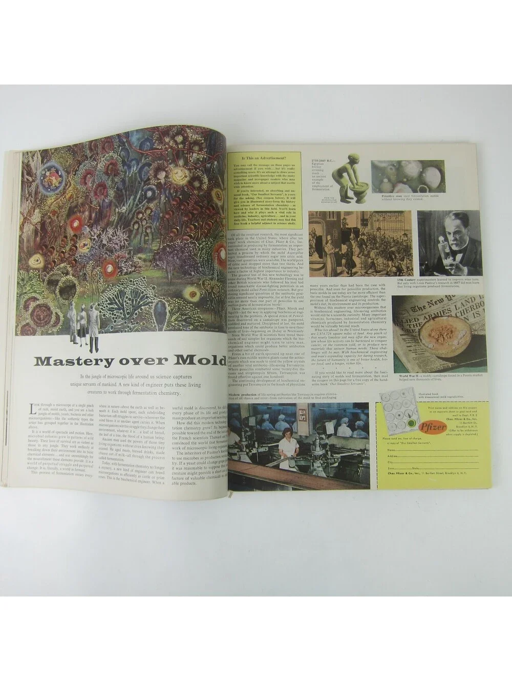 Vintage FORTUNE Magazine October 1956 Shell, Goodyear, Kodak, Seagrams, Esso Ads